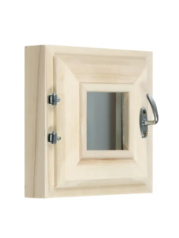 Окно, 30×30см, однокамерный стеклопакет, осина Окно, 30×30см, однокамерный стеклопакет, осина