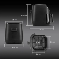 Аэрогриль HYF-9090 черный