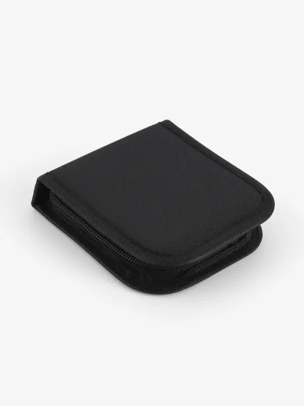 Швейный набор, 42 предмета, в футляре, 12&times;12&times;3 см, чёрный