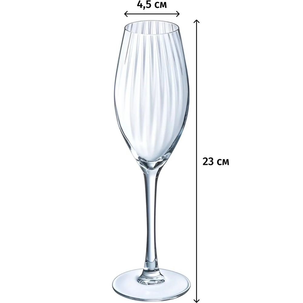 Бокал для шампанского SERENA LINE 2шт 200мл