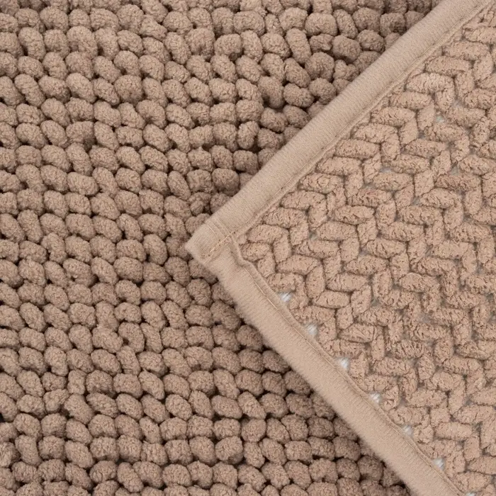 Коврик для дома LaDо́m, букли, плотность 1100 г, 50&times;80 см, коричневый