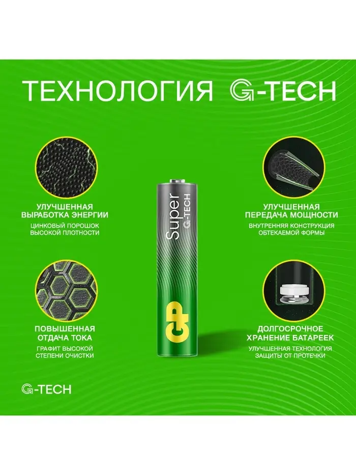 Батарейка алкалиновая GP Super, ААА, LR03-80BOX, 1.5 В, набор, 80 шт.