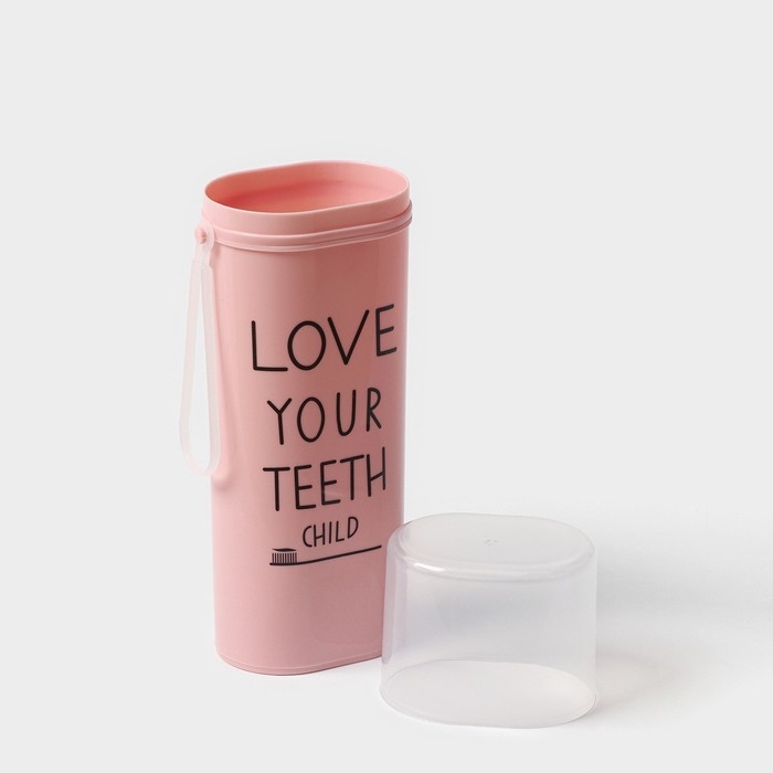 Футляр для зубной пасты и щётки, 6,3×4,5×19,8 см , цвет МИКС