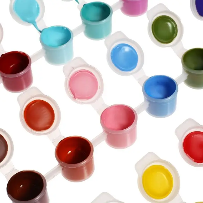 Краска акриловая, набор 18 цветов &times; 3 мл, Calligrata, морозостойкие, в пакете