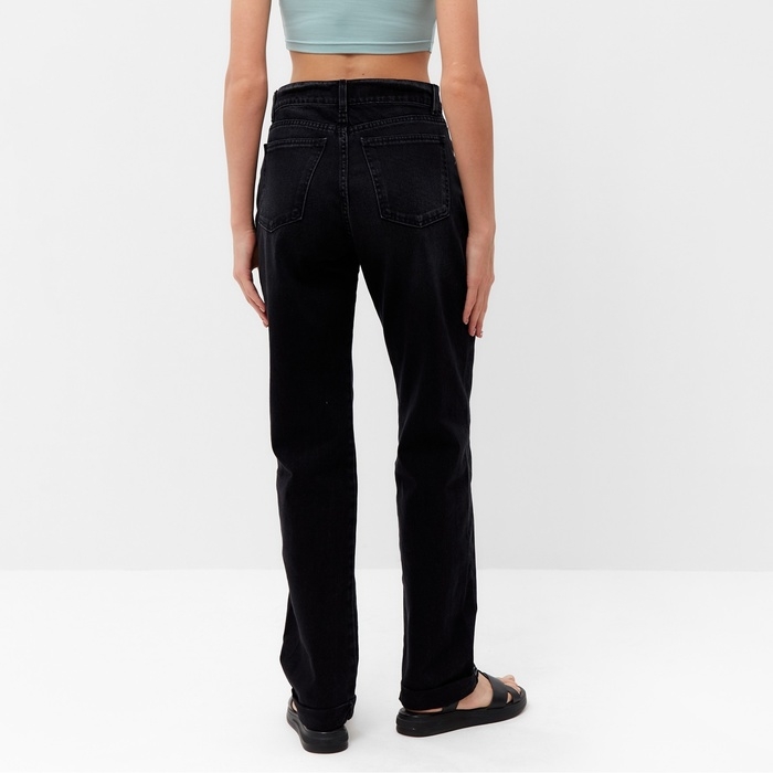 Брюки женские джинсовые  MINAKU SELVEDGE denim цвет черный  , р-р 46