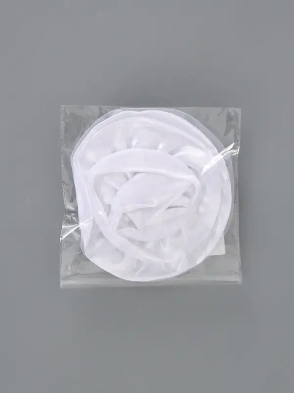 Бант  для волос, цвет белый большой (диаметр 17)