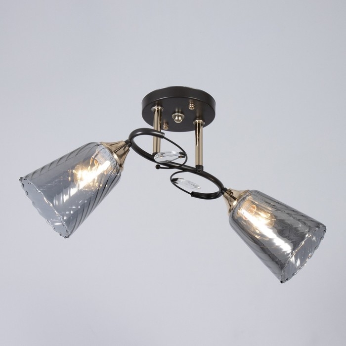 Люстра Люстра "Рони" 2хЕ27 40Вт черный 50х20х23см BayerLux