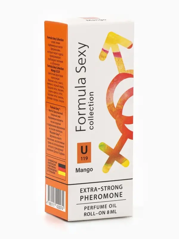 Парфюмерное масло женское с феромонами Formula Sexy Collection Mango U119, 8 мл (по мотивам Mango Skin (Vilhelm Parfumerie)