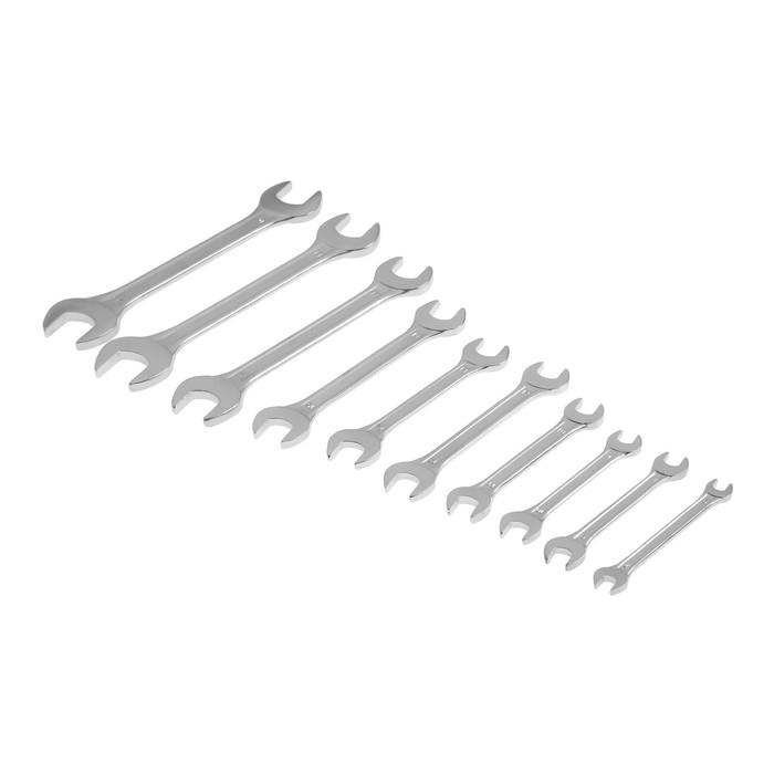 Набор ключей рожковых в холдере ТУНДРА, хромированные, 6 - 22 мм, 10 шт. Набор ключей рожковых в холдере ТУНДРА, хромированные, 6 - 22 мм, 10 шт.