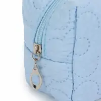 Косметичка дор Цветок 17*6*9, отд на молнии, голубой