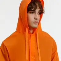 Дождевик RainDrop, оранжевый, размер 3XL/4XL