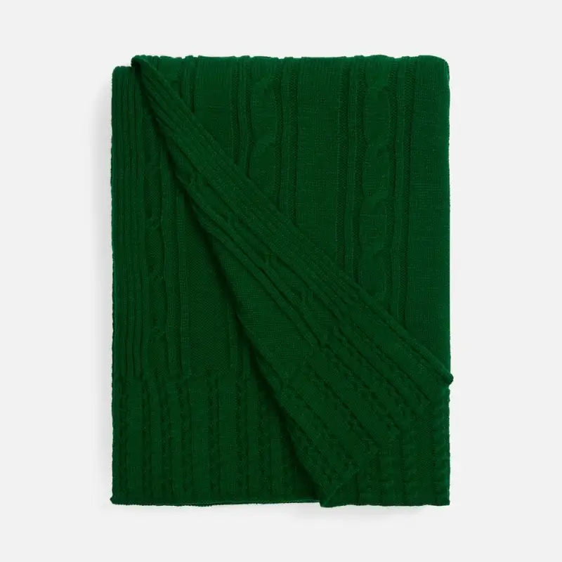 Плед Remitti, глубокий зеленый Плед Remitti, глубокий зеленый