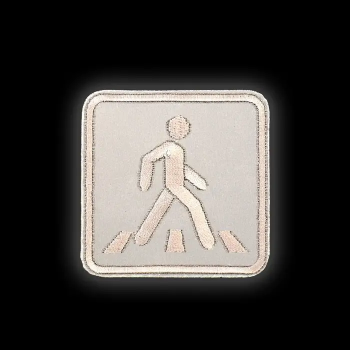 Светоотражающая термонаклейка «Пешеходный переход», 6,2 × 6,2 см, цвет серый, цена за 1 штуку Светоотражающая термонаклейка «Пешеходный переход», 6,2 × 6,2 см, цвет серый, цена за 1 штуку