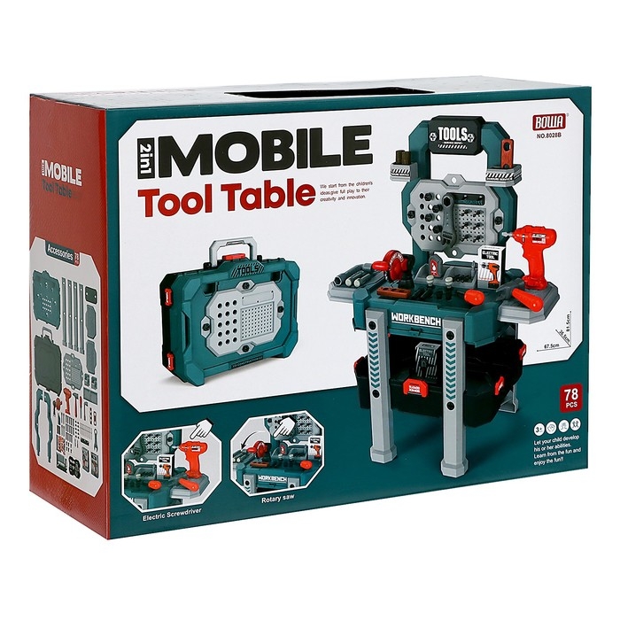 Игровой модуль 2 в 1 «Верстак», 78 элементов Игровой модуль 2 в 1 «Верстак», 78 элементов