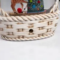 Светодиодная фигура &laquo;Зимние искорки&raquo;, 20.3&times;15&times;9 см, музыка, от батареек ААх3, USB, свечение тёплое белое