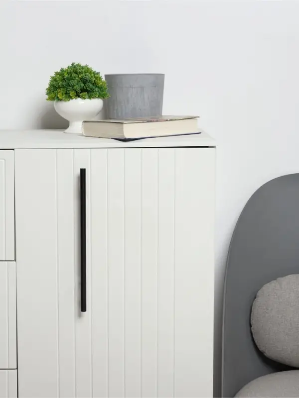 Ручка рейлинг ТУНДРА, нерж. сталь, d=12 мм, м/о 192 мм, цвет черный, фасовка 50