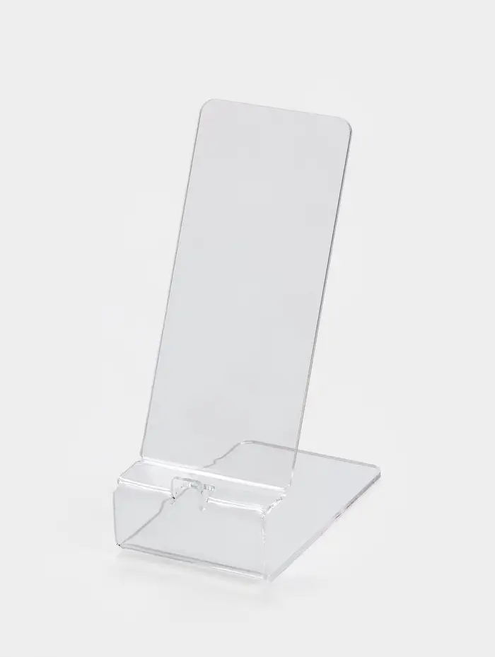 Подставка под телефон 8&times;12.5&times;5 см, оргстекло 2 мм, прозрачная