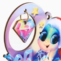 Елочная игрушка «Нежность» 6 шт., 8.8×8.7 см