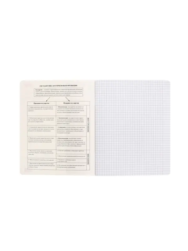 Предметная тетрадь по обществознанию Hatber &laquo;Буквица&raquo;, 48 листов, в клетку, со справочным материалом, обложка из мелованного картона