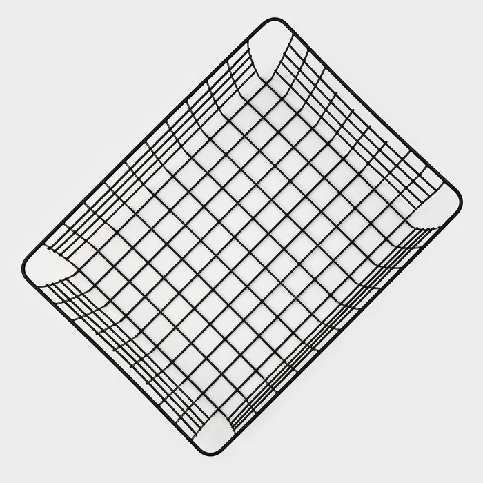 Корзина для хранения Доляна «Эрин», 36×27×14 см, цвет чёрный Корзина для хранения Доляна «Эрин», 36×27×14 см, цвет чёрный