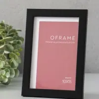 Фоторамка для фото 10х15 см "Oframe", пластик, чёрный, (пластик экран)