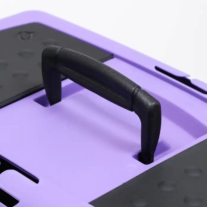 Переноска для животных, 49&times;32&times;27, с металлической дверью, пластик, фиолетовая