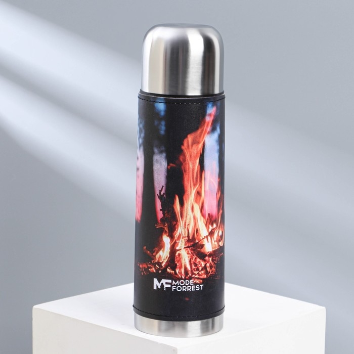 Термос «Огонь» в кожзаме, MODE FORREST, 750 мл, время сохранения тепла 16-18 ч Термос «Огонь» в кожзаме, MODE FORREST, 750 мл, время сохранения тепла 16-18 ч