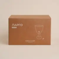 Бокалы для вина SL Home &laquo;Ларго&raquo;, 300 мл, 9&times;16 см, набор 6 шт., стекло, прозрачные
