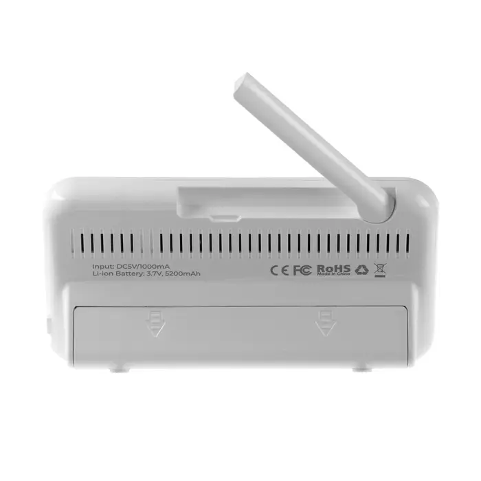 Видеоняня беспроводная с монитором, экран 5" LCD, двухсторонняя связь, 2100 мАч, белая