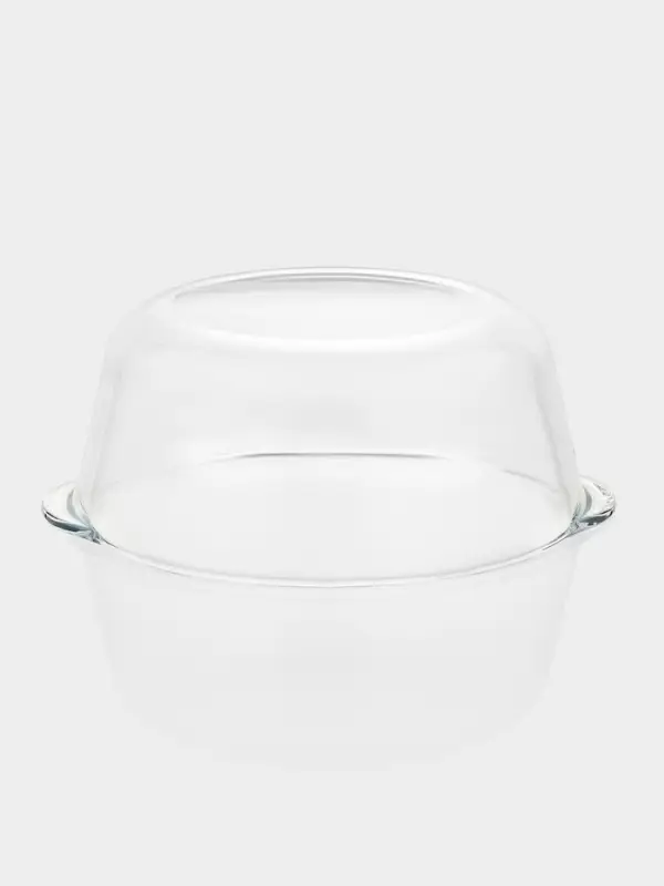 Форма для запекания Paşabah&ccedil;e Borcam, 3 л, с крышкой, жаропрочное стекло, прозрачная