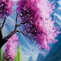 Картина акрил &laquo;Сакура летнее утро&raquo;, 60&times;39.5 см