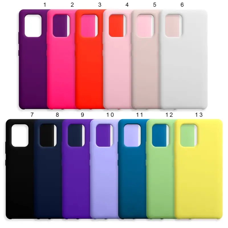 Чехол Samsung S10 Lite SILICONE COVER (без лого)