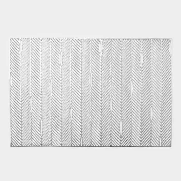 Салфетки сервировочные на стол Доляна &laquo;Триумф&raquo;, 45&times;30 см, 4 шт., серебряные