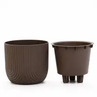 Кашпо со вставкой 1,9 л d18 см h16,5 см РАМОНА серый