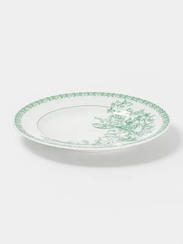 Тарелка Дулевский фарфор «Райские ландыши», d=20 см, фарфор Тарелка Дулевский фарфор «Райские ландыши», d=20 см, фарфор