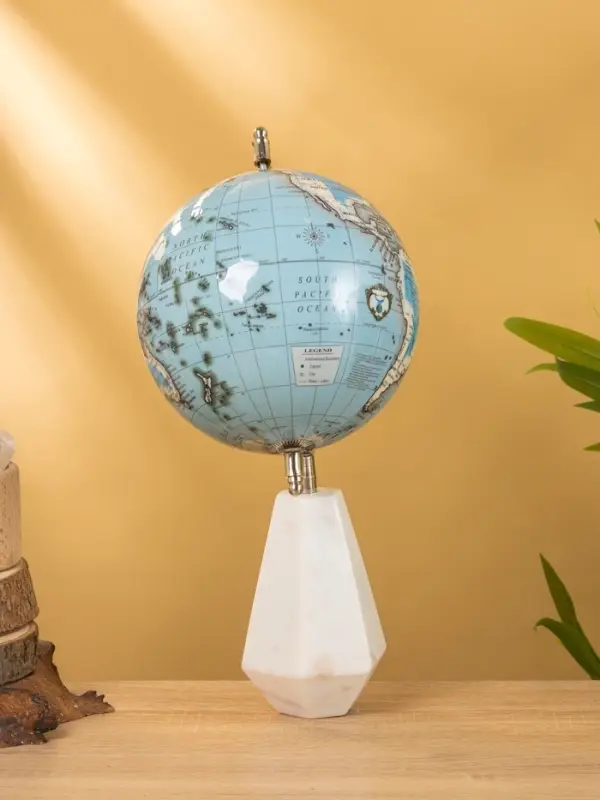 Глобус сувенирный, 18×15×33.5 см, подставка мрамор