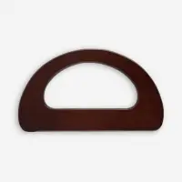 Ручки для сумки (2шт цена за пару) дерево 10*18см корич без прорези АУ