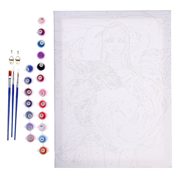 Картина по номерам на холсте с подрамником «Лиса», 30х40 см Картина по номерам на холсте с подрамником «Лиса», 30х40 см