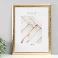 Рамка для фото 30&times;40 см, МИРАМ, пластик под золото, пластиковый экран