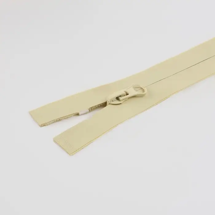 Молния «Спираль», №7, разъёмная, водонепроницаемая, замок автомат, 60 см, светло-бежевая