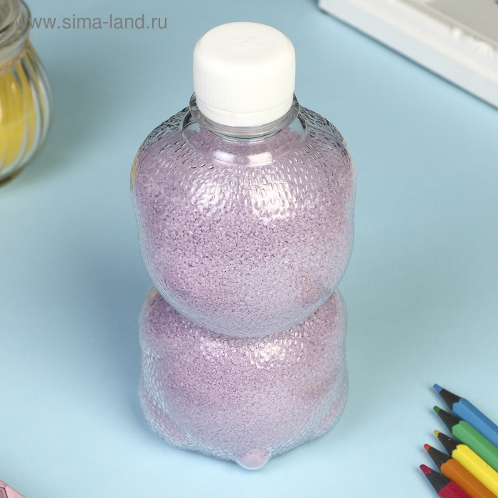 Песок цветной в бутылках Песок цветной в бутылках "Сиреневый" 500 гр