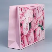 Пакет подарочный ламинированный, упаковка, For you, L 40&times;31&times;11.5 см