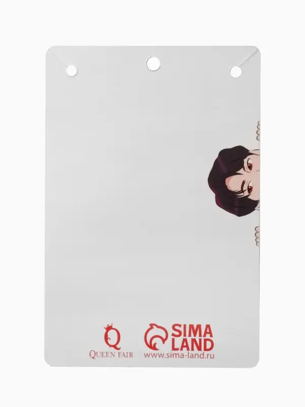 Кулон на леске &laquo;Сердце&raquo;, белый в серебре, 33 см