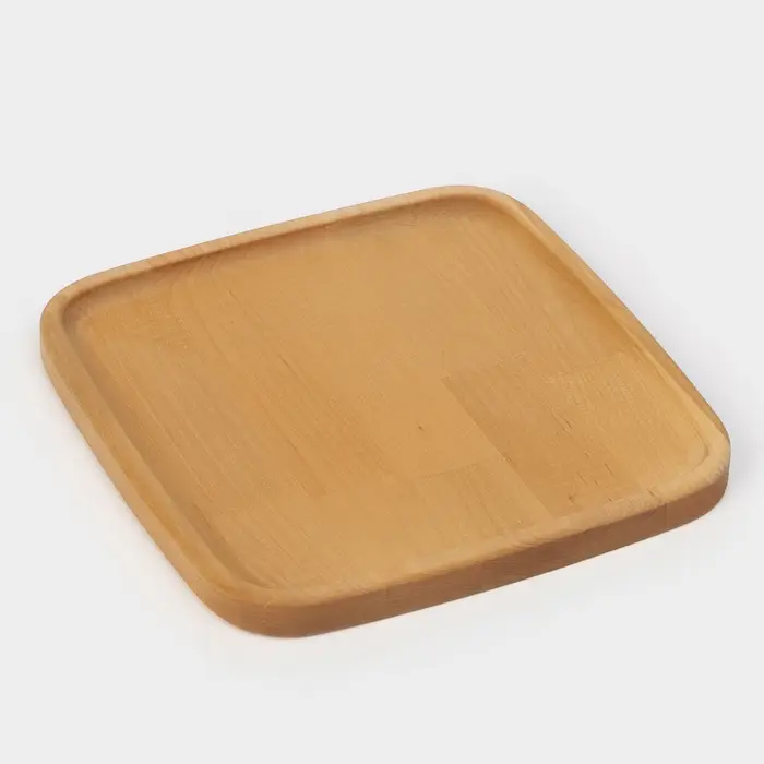 Подарочный набор посуды Adelica &laquo;Мечта хозяйки&raquo;, доска разделочная d=28 см, блюдо для подачи d=24 см, менажница d=20 см, подставка, дерево берёза