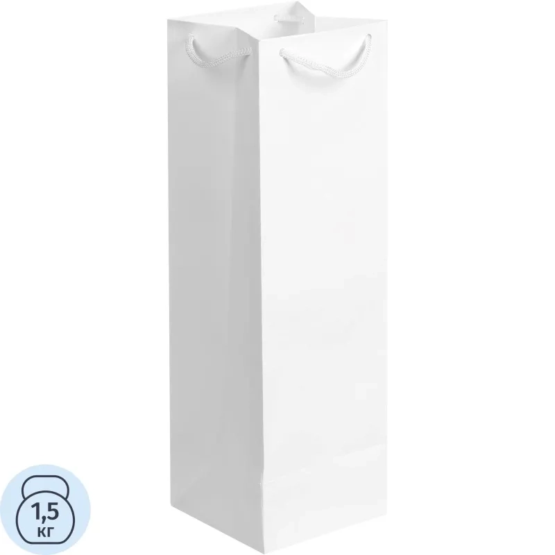 Пакет подарочный под бутылку Vindemia, белый арт.75556.60