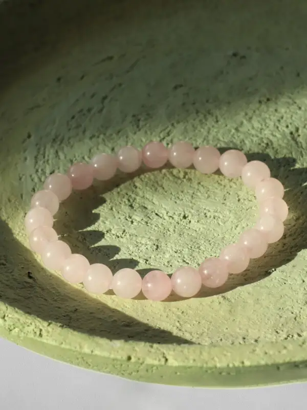 Браслет из бусин &laquo;Кварц&raquo;, d=5.5 см, шар №8, розовый