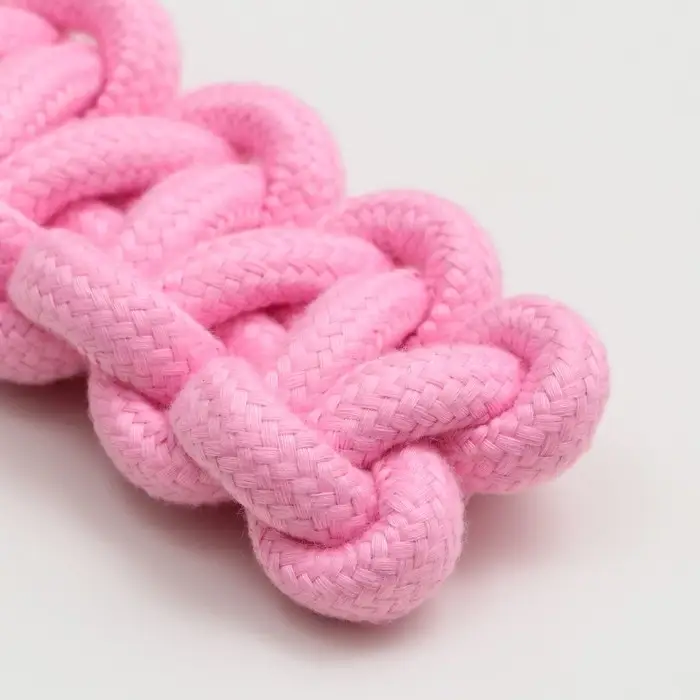 Игрушка канатная Игрушка канатная "Лапта", до 32 см, 90 г, розовая