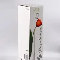 Ваза «Полли», дымка, прямая, h=26 см, стекло