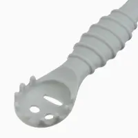 Ложка детская для прикорма, силикон, набор 3 шт., серый M&B