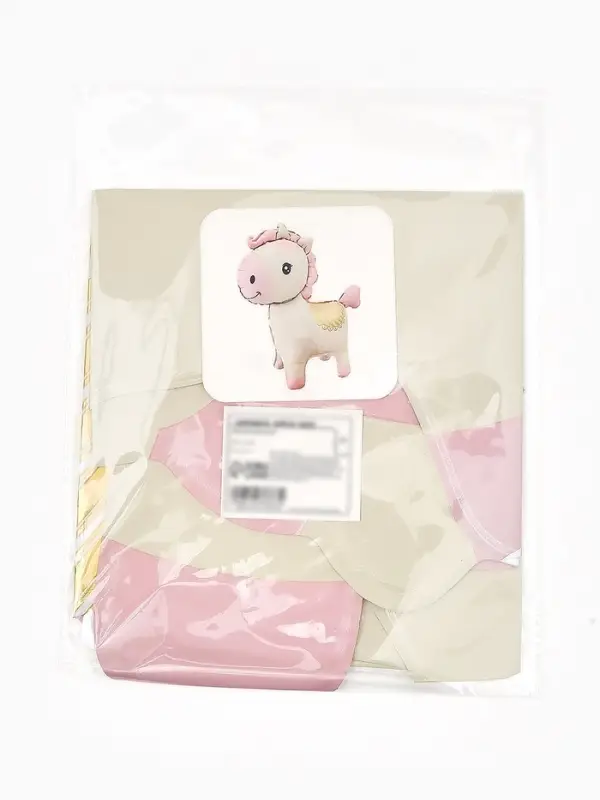 Воздушный шар фольгированный 3D 25" "Лошадка" цвет кремовый, под воздух